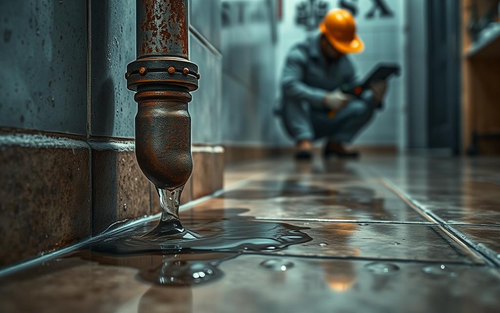 فني كشف خرير المياه المدينة