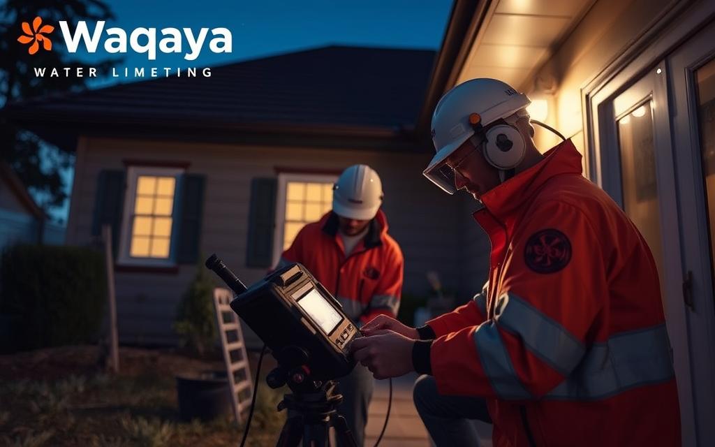 كشف خرير المياه بالمدينة